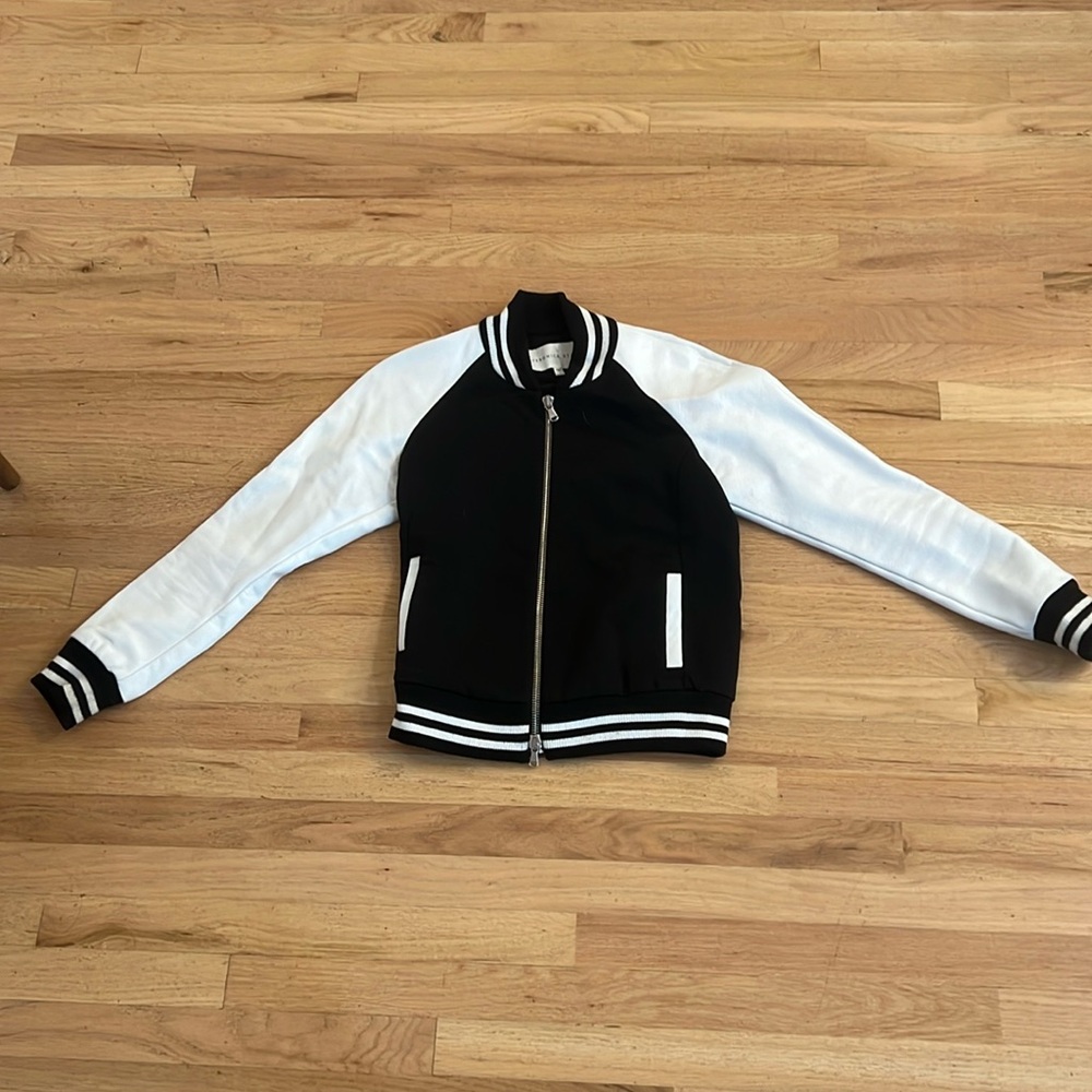 Veronica Beard 2013 leather varsity bomber